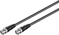 goobay BNC Stecker auf BNC Stecker - RG 59 Schwarz 5 Meter