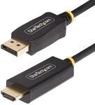 StarTech.com 1 Meter Aktiver DisplayPort auf HDMI Adapter, 4K 60Hz mit HDR, DP zu