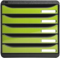 Exacompta 3097225D Premium Ablagebox mit 5 Schubladen f&uuml;r DIN A4+ Dokumente.