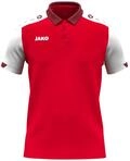 JAKO Kinder Poloshirt Dynamic, rot/wei&szlig;/dunkelrot, 140