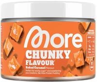 MORE Chunky Flavour, Salted Caramel, 150 g, vegan, Geschmackspulver zum S&uuml;&szlig;en, ohne