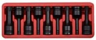 KS Tools 911.0934 1/2" Kraft-Bit-Stecknuss-Satz f&uuml;r RIBE-Schrauben, 9-tlg.