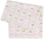 Bieco 38-320170 - Kuscheldecke Elefanten, rosa