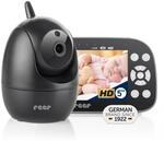 Reer BabyCam Pro HD Move Video-Babyphone, 5 Zoll HD, 300 m, Schwarz/Grau | 350&deg;