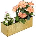 Relaxdays Blumenkasten f&uuml;r Innen, Pflanzk&uuml;bel, Metall K&uuml;bel f&uuml;r Blument&ouml;pfe und