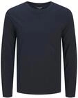 JACK & JONES Male Langarm-T-Shirt Einfarbig Langarm-T-Shirt