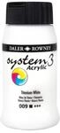 Daler-Rowney System3 Acrylfarbe, 500 ml, Titanwei&szlig; (Titanium White)