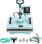 VEVOR Hitzepresse, 30 x 38 cm, 8-in-1 W&auml;rme&uuml;bertragungsmaschine mit 6-30 oz