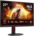 AOC U27G4R 27 Zoll UHD USB Hub Gaming Monitor, 160Hz, Fast IPS Panel, 0.5ms MPRT,
