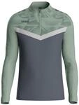 JAKO Ziptop Herren und Damen Iconic Gr. M Anthra Light/Mintgr&uuml;n/Soft Grey -