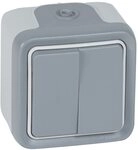 LEGRAND, Plexo Classic Feuchtraum-Aufputz-Wippschalter, unbeleuchtet,