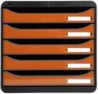 Exacompta 3097288D Premium Ablagebox mit 5 Schubladen f&uuml;r DIN A4+ Dokumente.