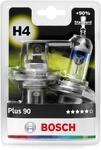 Bosch H4 Plus 90 Halogen-Gl&uuml;hlampe f&uuml;r Auto-Scheinwerfer, 12 V 60/55 W, 90%...