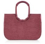 reisenthel loopshopper L twist maroon &ndash; Stabile Tasche mit praktischen F&auml;chern aus