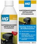 HG Kaffeemaschinen Entkalker Zitronens&auml;ure, wirkt sicher und schnell, f&uuml;r...