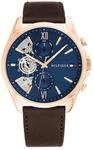 Tommy Hilfiger Multi Zifferblatt Quarz Uhr f&uuml;r Herren mit Silbernes