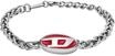 Diesel Herrenarmband in 2 Farben aus Edelstahl mit Karabinerverschluss