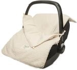 Jollein Fu&szlig;sack Boucle Naturel - Teddy - F&uuml;r Babyschale Kinderautositz Gruppe 0+