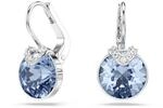 Swarovski Bella V Drop-Ohrh&auml;nger, Rhodinierte Ohrringe mit Hellblauen