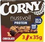 Nussriegel Corny Nussvoll & Protein Chocolate | Mit 25% Protein | 3 x 35 g |...