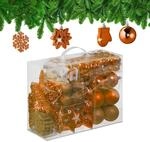 Relaxdays Weihnachtskugeln 100er Set, glitzernd, matt & gl&auml;nzend, Baumschmuck,