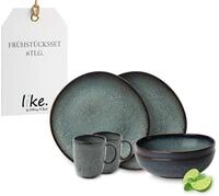 like. by Villeroy & Boch &ndash; Lave Gris Geschirr Set Aus Steingut, 6Tlg., Pottery