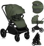 Lionelo MIKA PLUS Kinderwagen 6-48 Monate bis 22 kg, Verstellbare R&uuml;ckenlehne und