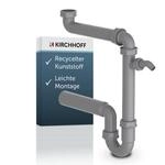 KIRCHHOFF ECO-SAVE Raumspar Siphon K&uuml;chensp&uuml;le, Abfluss f&uuml;r Sp&uuml;le K&uuml;che aus