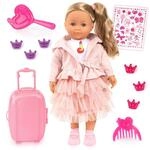 Bayer Design 94637AN Charlene Puppe interaktiv mit Haaren, sprechend, Funktionspupe,