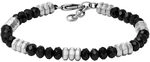 Fossil Herrenarmband All Stacked Up Beads Achat schwarz, JF04602040