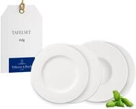 Villeroy & Boch &ndash; Manufacture Rock blanc Teller-Set 4 teilig f&uuml;r 2 Personen...