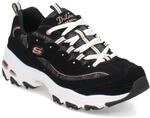 Skechers SPORT - ENERGY, Women's Low Top Trainers, Schwarz, Pink, Gold, 39 EU
