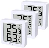 Technoline 3er Set WS9425, Thermometer, Hygrometer, extra klein, Magnethalterung, 3 x