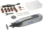 Dremel 8150 B&uuml;rstenloses Akku-Multitool-Set, 7,2V 2Ah per USB-C aufladbarer Akku, 20