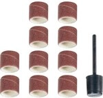 Proxxon 28980 1 x Tr&auml;ger mit 10 Schleifb&auml;ndern Form Zylinder, Korn 150 &Oslash;10mm