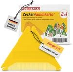 Dr. Schick Zeckenkammkarte [2-in-1 Zeckenkamm & Zeckenkarte] - patentierter