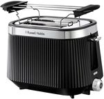 Russell Hobbs Toaster Bront&euml; Schwarz, 2-Scheiben, Mattes Finish, Lift & Look