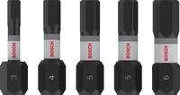 Bosch 5x PRO Hex Impact Bit (100 x 75 mm, Professional Zubeh&ouml;r Schraubendreher,