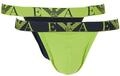 Emporio Armani Herren Bold Monogram 2-Pack Thong Panties, Blau, XL, blau, XL