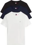 Tommy Jeans Herren 3er Pack T-Shirts Kurzarm aus Baumwolle
