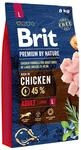 Brit Premium by Nature Adult L Trockenfutter f&uuml;r gro&szlig;e Hunderassen, unterst&uuml;tzt