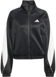 adidas Damen Stadium Tracktop Sweatshirt, Black/Off White, L