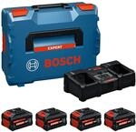 Bosch EXPERT 18V System Hochleistungs-Starter-Set: 2X EXBA18V-55 + 2X EXBA18V-80 + 1x