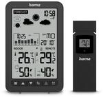 Wetterstation "Ko Samui", mit Au&szlig;ensensor, Funk, Wecker, Schwarz