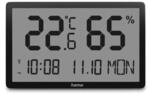 Thermometer und Hygrometer "Lombok", digital, f&uuml;r innen, Schwarz