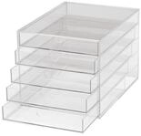 MAUL Schubladenbox A4 aus Acryl | Schreibtisch Organizer mit 5 F&auml;chern zur