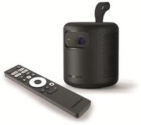 Thomson Vega PG35B Tragbarer Full HD Beamer, Smart LED Projektor mit Google TV,