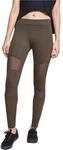 Urban Classics Damen Ladies Tech Mesh Leggings Leggings, Dark Olive, M
