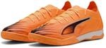 PUMA Unisex Ultra 6 Match It Fu&szlig;ballschuh, Heat Fire PUMA schwarz Leuchtend...