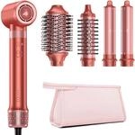 HITTIONA 5 in 1 Airstyler & Rundb&uuml;rstenf&ouml;hn，110.000 U/min Ionen Haartrockner mit